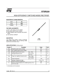 Datasheet STSR220 manufacturer STMicroelectronics