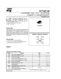 Datasheet STT1NF100 manufacturer STMicroelectronics
