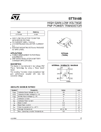 Datasheet STT818B manufacturer STMicroelectronics