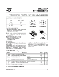 Datasheet STTA12006TV manufacturer STMicroelectronics