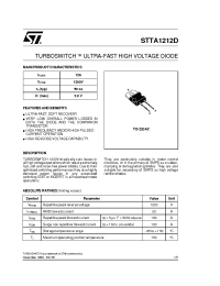 Datasheet STTA1212D manufacturer STMicroelectronics