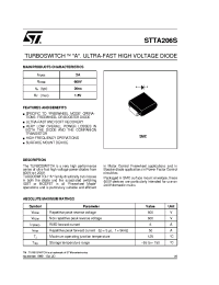 Datasheet STTA206S manufacturer STMicroelectronics