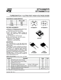 Datasheet STTA3006 manufacturer STMicroelectronics