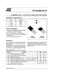 Datasheet STTA3006C manufacturer STMicroelectronics