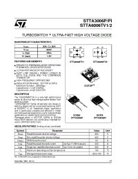 Datasheet STTA3006P manufacturer STMicroelectronics