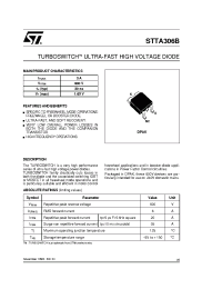 Datasheet STTA306B manufacturer STMicroelectronics