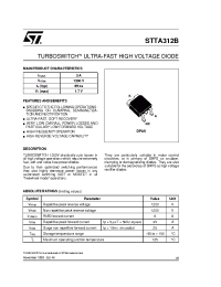 Datasheet STTA312 manufacturer STMicroelectronics