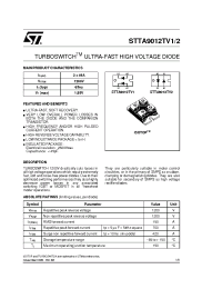 Datasheet STTA9012TV1 manufacturer STMicroelectronics