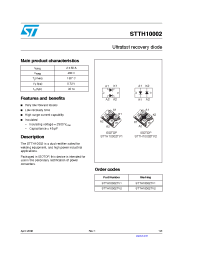 Datasheet STTH10002 manufacturer STMicroelectronics