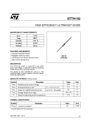 Datasheet STTH152RL manufacturer STMicroelectronics