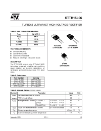 Datasheet STTH15L06G-TR manufacturer STMicroelectronics