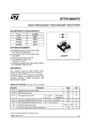 Datasheet STTH16003TV1 manufacturer STMicroelectronics