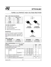 Datasheet STTH16L06C manufacturer STMicroelectronics