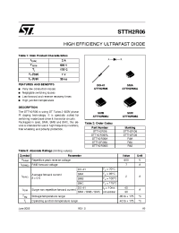 Datasheet STTH2R06 manufacturer STMicroelectronics
