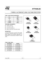 Datasheet STTH30L06 manufacturer STMicroelectronics