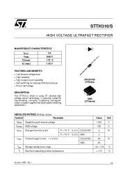 Datasheet STTH310S manufacturer STMicroelectronics