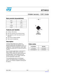 Datasheet STTH312B manufacturer STMicroelectronics