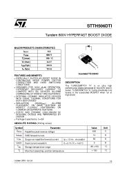 Datasheet STTH506D manufacturer STMicroelectronics