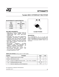 Datasheet STTH506TTI manufacturer STMicroelectronics