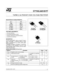 Datasheet STTH5L06BDF manufacturer STMicroelectronics
