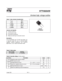 Datasheet STTH6004W manufacturer STMicroelectronics