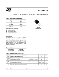 Datasheet STTH60L06 manufacturer STMicroelectronics