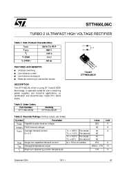 Datasheet STTH60L06C manufacturer STMicroelectronics