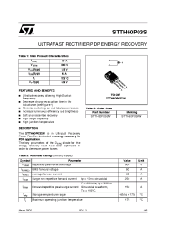 Datasheet STTH60P03SW manufacturer STMicroelectronics
