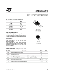 Datasheet STTH8R03G-TR manufacturer STMicroelectronics