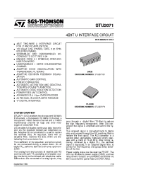 Datasheet STU2071 manufacturer STMicroelectronics