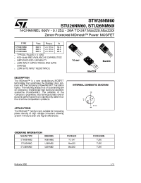 Datasheet STU26NM60I manufacturer STMicroelectronics