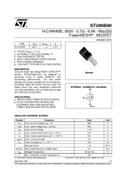Datasheet STU8NB90 manufacturer STMicroelectronics
