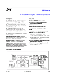 Datasheet STV0674-100TQFP manufacturer STMicroelectronics