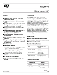 Datasheet STV0974 manufacturer STMicroelectronics