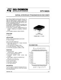 Datasheet STV1602A manufacturer STMicroelectronics