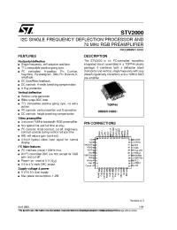 Datasheet STV2000 manufacturer STMicroelectronics