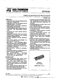 Datasheet STV2161 manufacturer STMicroelectronics