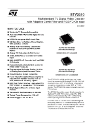 Datasheet STV2310D manufacturer STMicroelectronics