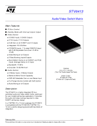 Datasheet STV6413 manufacturer STMicroelectronics