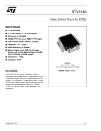 Datasheet STV6618 manufacturer STMicroelectronics