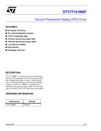 Datasheet STV7710/WAF manufacturer STMicroelectronics