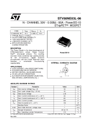 Datasheet STV80NE03L-06 manufacturer STMicroelectronics