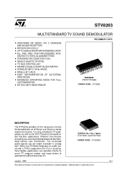 Datasheet STV8203 manufacturer STMicroelectronics