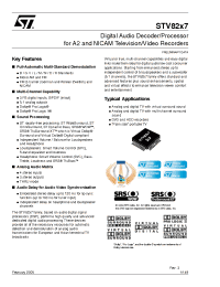 Datasheet STV8207T manufacturer STMicroelectronics