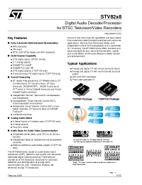 Datasheet STV8258DSX/T manufacturer STMicroelectronics