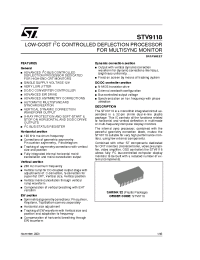 Datasheet STV9118 manufacturer STMicroelectronics