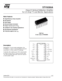 Datasheet STV9380A manufacturer STMicroelectronics