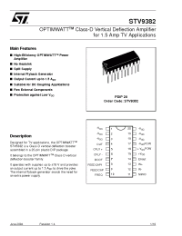 Datasheet STV9382 manufacturer STMicroelectronics