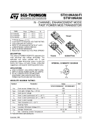 Datasheet STW10NA50 manufacturer STMicroelectronics