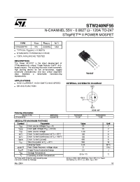 Datasheet STW240NF55 manufacturer STMicroelectronics